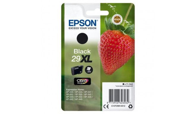 Epson Strawberry Singlepack Black 29XL Claria Home Ink