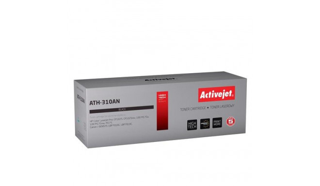 Activejet ATH-310AN toner (replacement for HP 126A CE310A, Canon CRG-729B; Premium; 1200 pages; blac