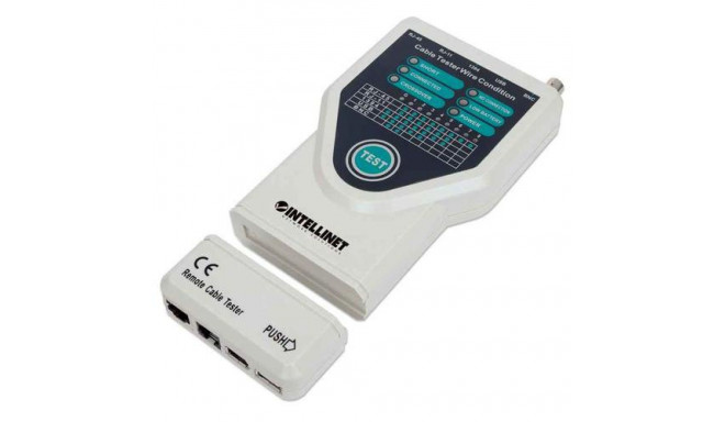 Intellinet 5-in-1 Cable Tester, Tests 5 Commonly Used Network RJ45 and Computer Cables