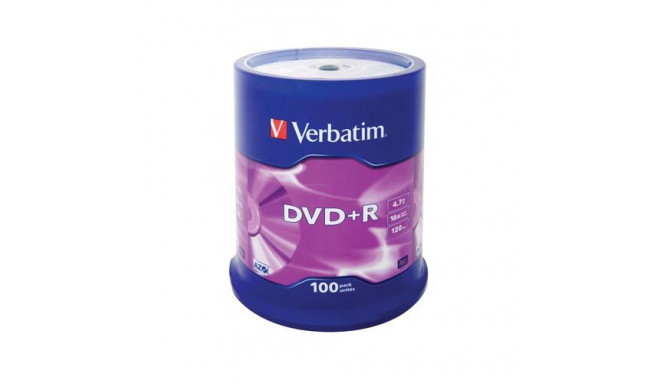 Verbatim DVD+R Matt Silver 4.7 GB 100 pc(s)