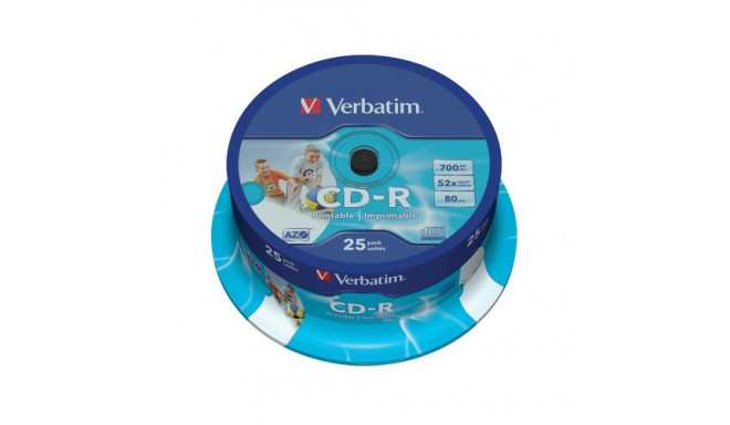 Verbatim CD-R AZO Wide Inkjet Printable 700 MB 25 pc(s)