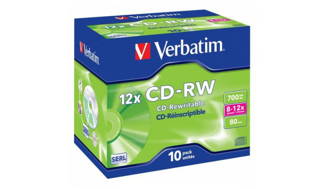 Verbatim CD-RW 12x 700 MB 10 pc(s)