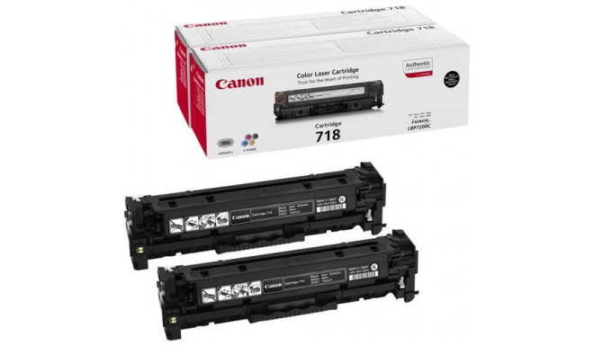 Canon CRG-718 Bk VP toner cartridge 2 pc(s) Original Black