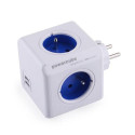 Allocacoc PowerCube Original USB (E) power extension 4 AC outlet(s) Blue, White