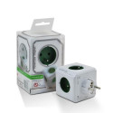 Allocacoc PowerCube Original (E) power extension 5 AC outlet(s) Green, White