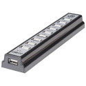 Manhattan USB-A 10-Port Desktop Hub, 10x USB-A Ports, 480 Mbps (USB 2.0), Bus or AC Power, Hi-Speed 