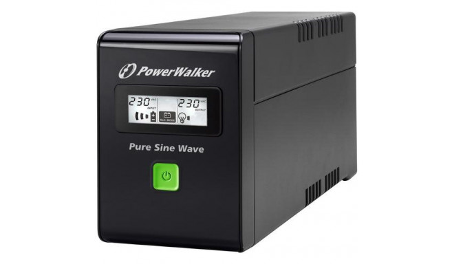 PowerWalker VI 800 SW FR uninterruptible power supply (UPS) Line-Interactive 0.8 kVA 480 W 2 AC outl
