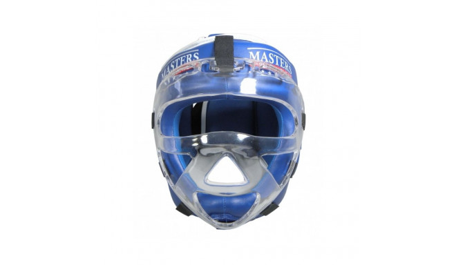 Masters boxing helmet with mask KSSPU-M (WAKO APPROVED) 02119891-M02 (niebieski+L)
