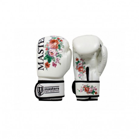 MASTERS RPU-FLOWER boxing gloves (czarny+8 oz)