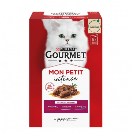 GOURMET Mon Petit lihasegu märg kassitoit 6 x 50 g