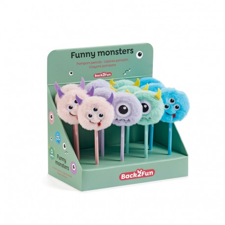 Harilikpliiats POMPOM MONSTER teritamata Miquelrius