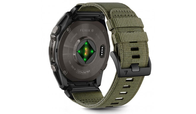 Tech-Protect kellarihm Nylon Classic Garmin fenix 5X/5X Plus/6X/6X Pro/7X/8/8 Pro 51mm, olive green