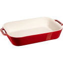 Staub Rectangular Ceramic Platter - 4.5 ltr, Red