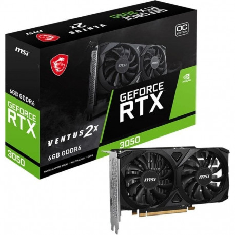 MSI GeForce RTX 3050 VENTUS 2X E 6G OC graafikakaart