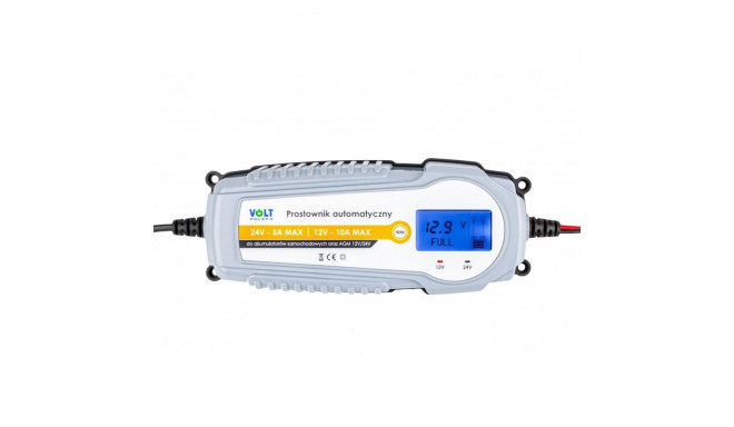 Prostownik automatyczny 12/24V 10A LCD (266)