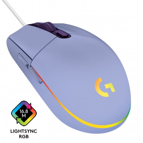 mänguhiir G203 LIGHTSYNC EMEA, sirelililla