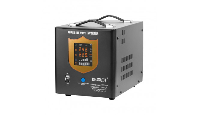 Uninterruptible power supply KEMOT PROsinus-2000/24 converter with pure sine wave and charging funct