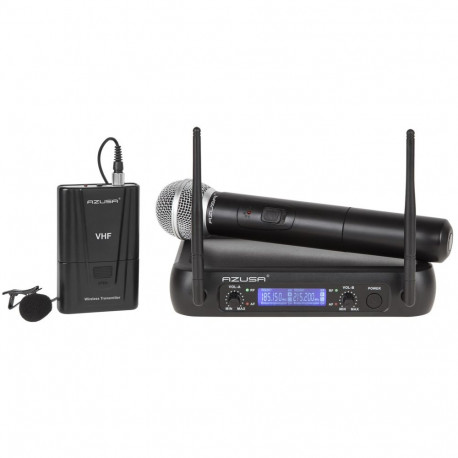 2-kanaliline VHF-mikrofon WR-358LD (1x käsimikrofon + 1x klamber)
