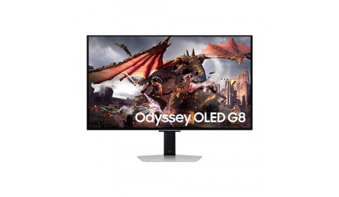 Samsung LS32DG802SUXDU 32" OLED 4K 16:9 240 Hz 0,03 ms 3840 x 2160 pikslit 200 cd/m2 2 HDMI-pesa hõb
