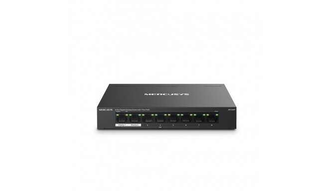 Mercusys 8-portine gigabit lauakommutaator 7-portilise PoE+ toega