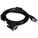 Lanberg CA-VGAC-10CC-0018-B+ VGA kaabel 1.8 m VGA (D-Sub) Must