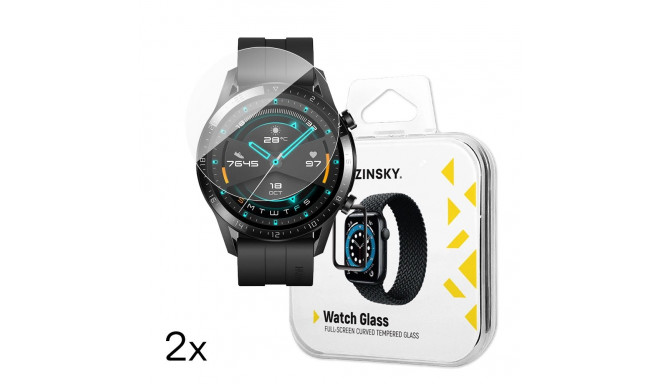 Wozinsky Full Glue Tempered Glass for Huawei Watch GT 2 / GT 2 Pro 46mm (2 pcs.)