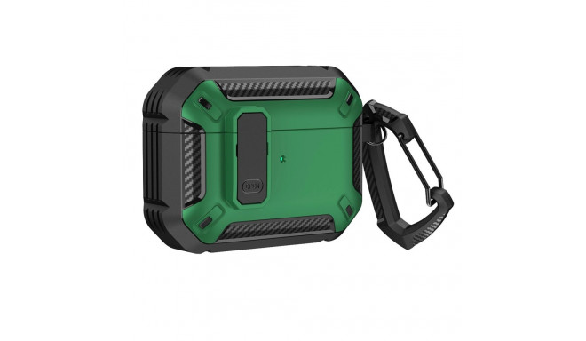 Airpods 4 Armor Case with Carabiner - Green