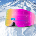 Qunature Pink Frameless Ski Goggles - Pink