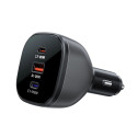 Acefast B14 car charger 165W 2x USB-C 1x USB-A - black