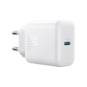 Joyroom JR-TCF24 USB-C PD 30W QC SFC network charger - white + 1m USB-C cable Joyroom JR-TCF24 USB-C PD 30W QC SFC network charger - white + 1m USB-C cable
