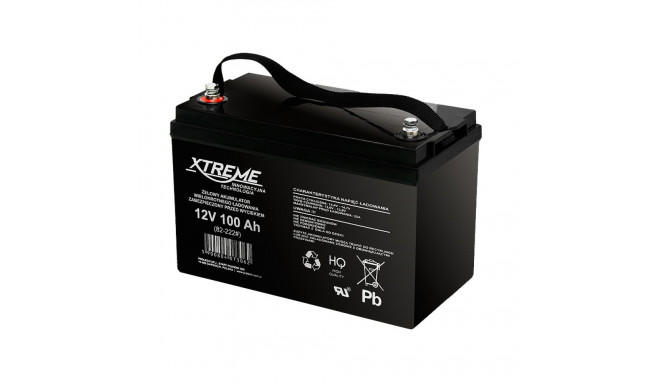 82-222# Akumulator żelowy 12v/100ah xtreme waga 29kg, 327x214x167_8