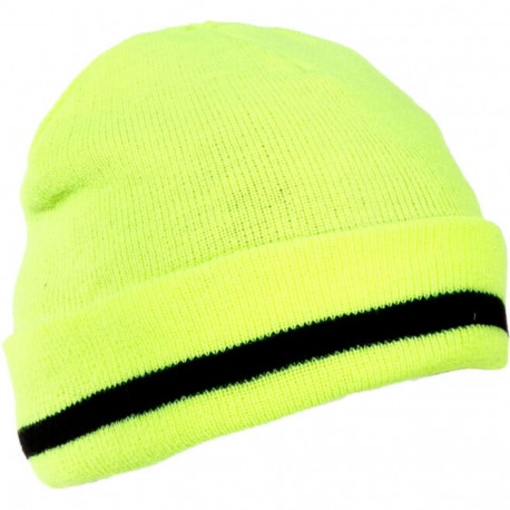 Czapki akryl. z ociepl. żółte lpco1zu, 12szt, lahti