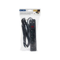 98-779# Toitevõrgu pikendusjuhe pr-470wsp/usb 4-pistikuga+USB maandusega+väljalülitiga 5m must 3x1,5