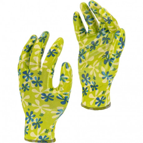 Rękawice nitrylowe zielone l220409p, karta, "9", ce, lahti