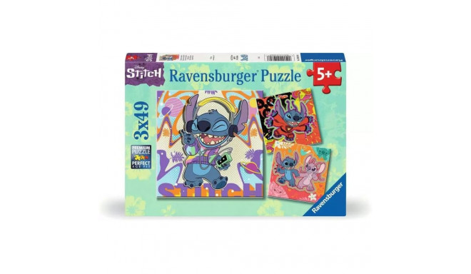 Puzzle 3x49 pieces Stitch