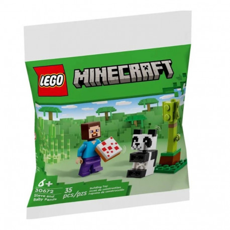 Minecraft 30672 Steve ja väike panda klotsid