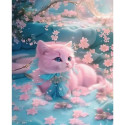 Diamond mosaic - Pink Cat