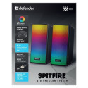 PC SPEAKERS SPITFIRE 2. 0 6W LED USB