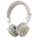GUESS wireless headphones bluetooth ENC GUBH70PGTSPSE (Grained Classic Round Shape) beige