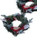 Christmas wreath decoration 30 cm RC-K-512 green