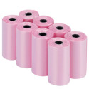 Plastic bags for dog excrement STRONG 8 rolls 120 pcs RC-K-778 pink