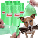 Plastic bags for dog excrement STRONG 8 rolls 120 pcs RC-K-777 green