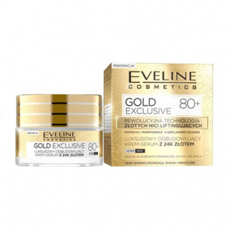 Eveline taastav kreem-seerum Gold Lift Expert 80+ päeva- ja öökasutuseks 50ml