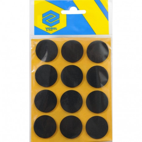 Vorel libisemisvastased padjad 74820 ümmargused 28mm 12tk, must