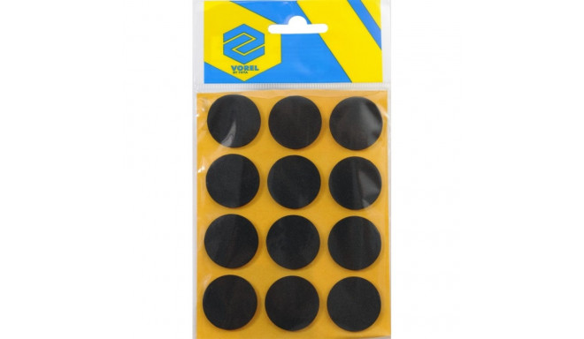 Vorel Anti-slip pads round black 28mm 12pcs 74820