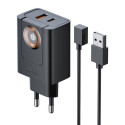 McDodo CH-3700 30W 2-in-1 USB-C+A Charger, black McDodo CH-3700 30W 2-in-1 USB-C+A Charger, black