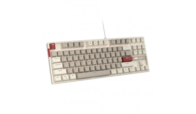 MageGee MK-STAR (retro white and gray) wired keyboard (QWERTY)