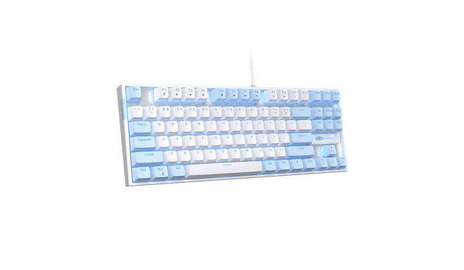 MageGee MK-STAR wired keyboard (blue and white)