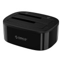 Orico docking station for 2.5" / 3.5" HDD / SSD, 5Gbps, USB-C to USB-C/A with cloning function (blac