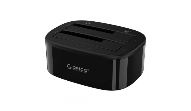 Orico docking station for 2.5" / 3.5" HDD / SSD, 5Gbps, USB-C to USB-C/A with cloning function (blac